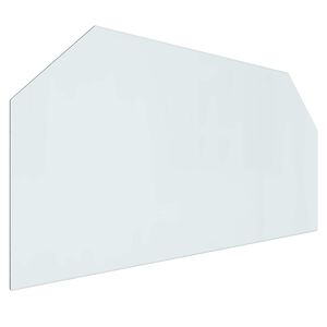 vidaXL Feuerstelle Glasplatte Transparent 120 x 60 cm Glas