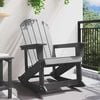 vidaXL Adirondack-Schaukelstuhl Hellgrau 92 x 73,5 x 92 cm HDPE