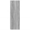 vidaXL Eckregal Grau Sonoma 33x33x100 cm Holzwerkstoff