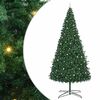 vidaXL Weihnachtsbaum mit dekorativen Lichterketten Gr&uuml;n 400 cm PVC