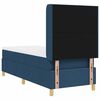 vidaXL Boxspringbett mit Matratze mit Kopfteil Blau 80 x 200 cm Stoff
