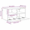 vidaXL TV-Wandschrank Artisan-Eiche 60 x 30 x 30 cm Holzwerkstoff