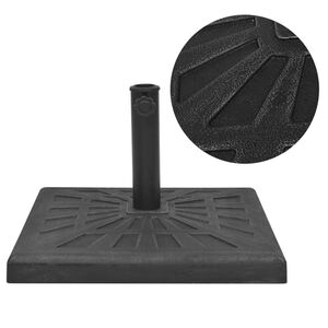 vidaXL Sonnenschirmst&auml;nder Quadratisch Schwarz 12 kg