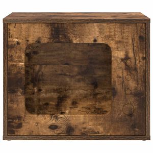 vidaXL Katzenhaus Ger&auml;ucherte Eiche 51 x 30 x 42 cm Holzwerkstoff