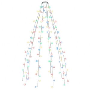 vidaXL Weihnachtsbaum-Lichternetz mit 150 LEDs Mehrfarbig 150 cm
