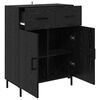 vidaXL Sideboard Schwarz Eichen-Optik 69,5 x 34 x 90 cm Holzwerkstoff