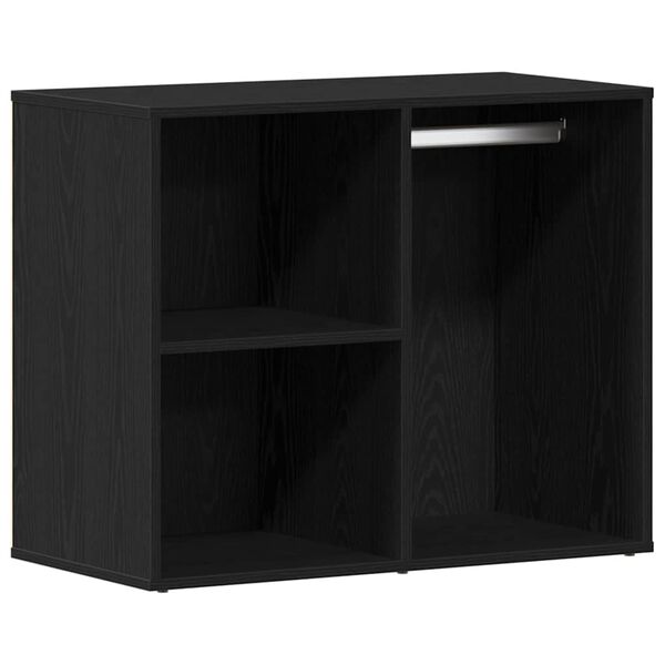 vidaXL Kosmetikschrank mit Regal Schwarz Eichen-Optik 80 x 40 x 65 cm