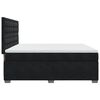 vidaXL Boxspringbett mit Matratze Schwarz 180x200 cm Samt