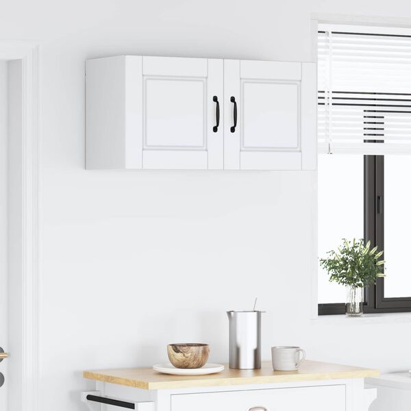 vidaXL K&uuml;chenschrank mit Regal Wei&szlig; 80 x 31 x 40 cm Holzwerkstoff