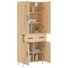vidaXL Highboard Sonoma-Eiche 69,5x34x180 cm Holzwerkstoff