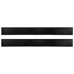 vidaXL Selbstklebende T&uuml;rb&uuml;rstendichtungen 2 pcs Schwarz 100 cm