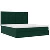 vidaXL Ottoman-Bett mit Matratzen Dunkelgr&uuml;n 160x200 cm Samt