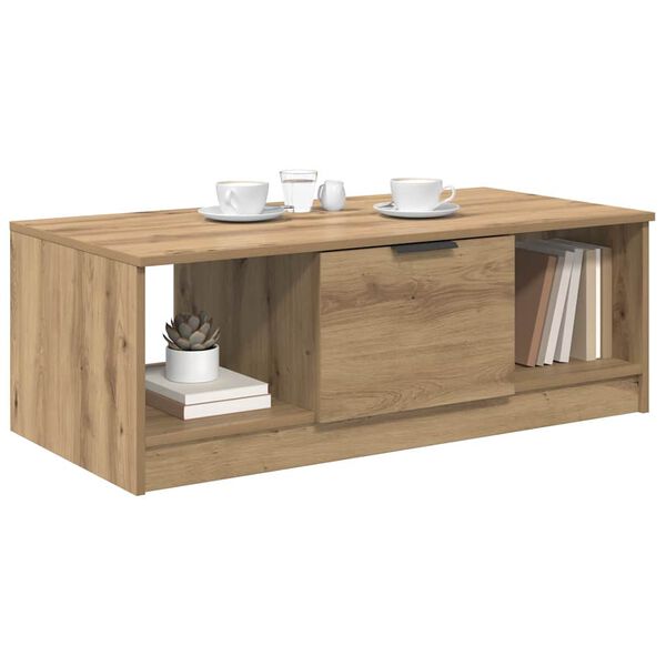 vidaXL Couchtisch Artisan-Eiche 102 x 50 x 36cm Holzwerkstoff