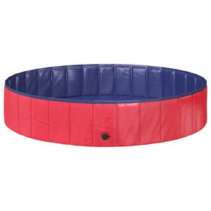 vidaXL Kinder Schwimmbecken &Oslash; 160 x 30 cm Rund f&uuml;r Rot und Blau