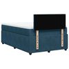 vidaXL Boxspringbett mit Matratze Blau 120x200 cm Samt