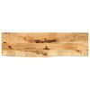 vidaXL Tischplatte 120x20x3,8 cm Baumkante Massivholz Raues Mangoholz