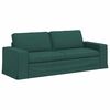 vidaXL Sofa Dunkelgr&uuml;n 222 x 80 x 82 cm Stoff