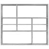 vidaXL Wandregal Betongrau 90x16x78 cm Holzwerkstoff