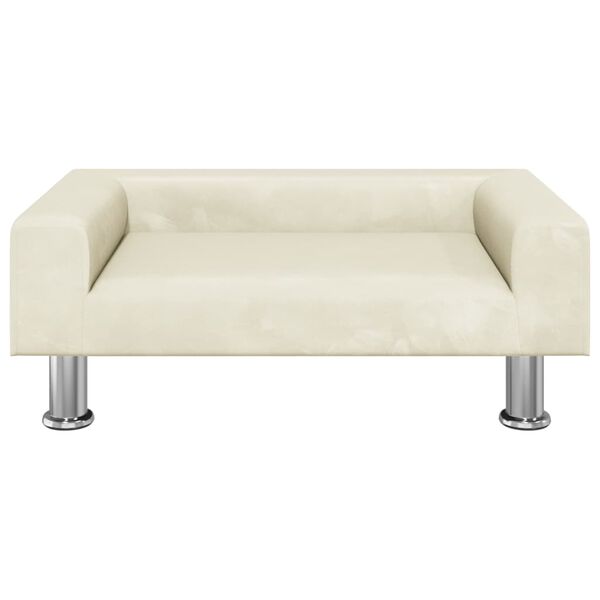 vidaXL Kindersofa Creme 70x45x26,5 cm Samt