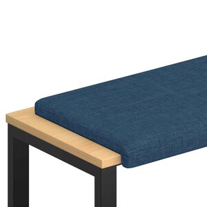 vidaXL Bankkissen Stoff Blau Tiefe 35 cm