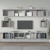 vidaXL 6-tlg. TV-Schrank-Set Grau Sonoma Holzwerkstoff