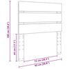 vidaXL Kopfteil Schwarz Eichen-Optik 100 cm Holzwerkstoff