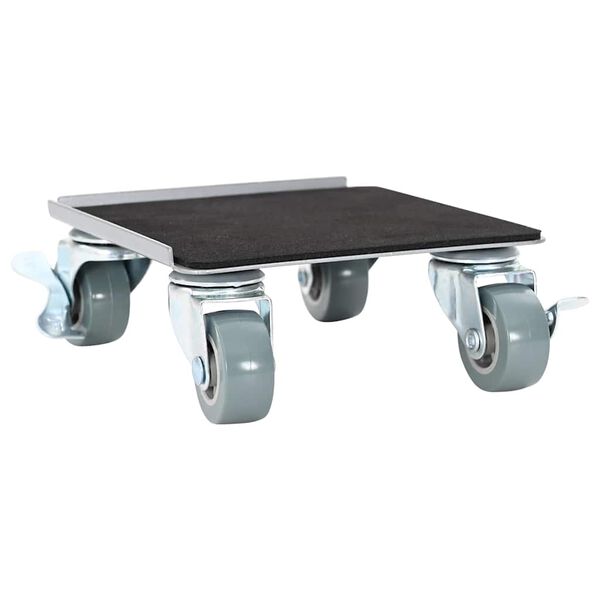 vidaXL M&ouml;belrollen 4 Stk. mit Heber 13,5x13,5x6 cm Stahl 1300 kg