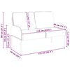 vidaXL Sofas mit Kissen 110cm Rosa Sperrholz