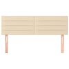 vidaXL Kopfteile 2 Stk. Creme 72x5x78/88 cm Stoff