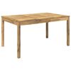 vidaXL Gartentisch Wei&szlig; 147 x 88,5 x 75 cm Massivholz Akazie