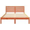 vidaXL Bettrahmen Wachsbraun 120 x 200 cm Massives Kiefernholz