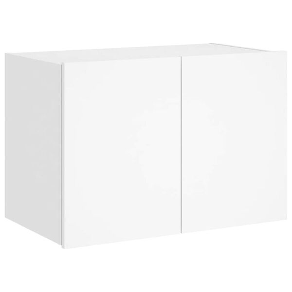 vidaXL TV-Wandschrank mit LED-Leuchten Wei&szlig; 60x35x41 cm