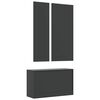 vidaXL 3-tlg. Flurm&ouml;bel-Set Schwarz Holzwerkstoff