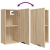 vidaXL Wand-Badschrank Sonoma-Eiche 32x20x67 cm