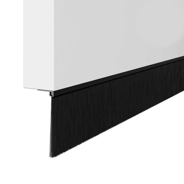 vidaXL Aufsteck T&uuml;rb&uuml;rstendichtungen 6 pcs Schwarz 100 cm