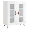vidaXL Sideboard Hochglanz-Wei&szlig; 69,5x34x90 cm Holzwerkstoff