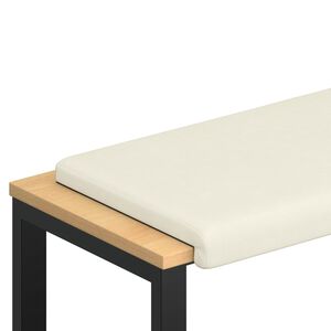 vidaXL Bankkissen Cord Creme Tiefe 35 cm