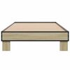 vidaXL Bettgestell Sonoma-Eiche 100x200 cm Holzwerkstoff und Metall