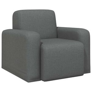 vidaXL Sessel Dunkelgrau Stoff