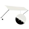 vidaXL Einziehbare Markise mit LED 350&times;150 cm Creme