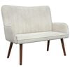 vidaXL 2-Sitzer Sofa Creme 115 x 61 x 87 cm Samt