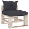 vidaXL 8-tlg. Garten-Lounge-Set aus Paletten mit Kissen Kiefernholz