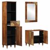 vidaXL Badezimmerschrank-Set mit T&uuml;r 3 pcs Honigbraun Massivholz Mango
