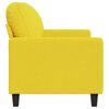 vidaXL 2-Sitzer-Sofa Hellgelb 120 cm Stoff