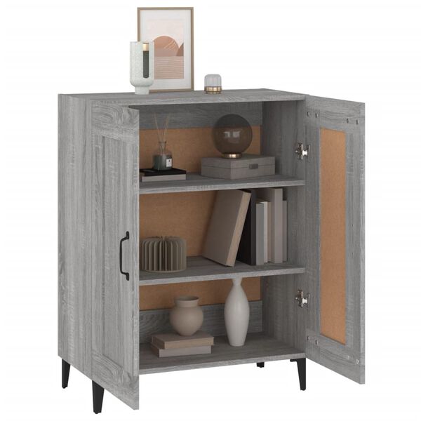 vidaXL Sideboard Grau Sonoma 69,5x34x90 cm Holzwerkstoff