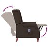 vidaXL Massagesessel Dunkelbraun Stoff