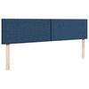 vidaXL Ottoman-Bett mit Matratze Blau 180x200 cm Stoff