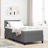 vidaXL Boxspringbett Hellgrau und Weiß 203 x 80 x 88 cm Cordstoff