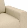 vidaXL 2-Sitzer-Sofa Creme 160x77x82 cm Stoff
