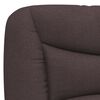 vidaXL Bett mit Matratze "Hvar" Dunkelbraun 200x200 cm Stoff